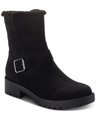 Style & Co Women's Fleurr Belt Lug Booties, Created for Macy's