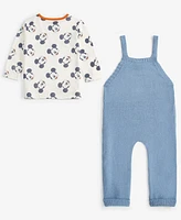 Disney Baby Boys Mickey Mouse Bodysuit & Overall Set