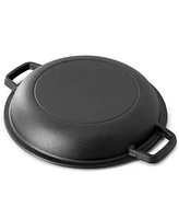 MegaChef 5 Quart Pre-Seasoned 2-in-1 Cast Iron Dutch Oven and Skillet