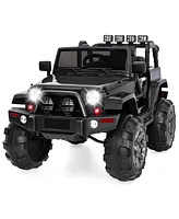 Best Choice Products 12V Kids Ride On Truck Car w/ Remote Control, Spring Suspension, Bluetooth, Led Lights