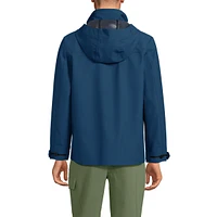 Lands' End Men's Multi Pocket Raincoat