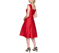 Karl Lagerfeld Paris Women's Taffeta Fit & Flare Dress