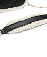 Like Dreams Holly Sherpa Leather Crossbody Bag