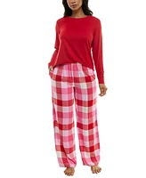 Roudelain Women's Printed Flannel Pajama Pants