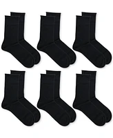 Lauren Ralph Women's 6 Pack Roll-Top Trouser Socks