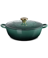 Le Creuset Holly Collection Enameled Cast Iron 4.5 Qt. Traditional Chef's Oven with Lid