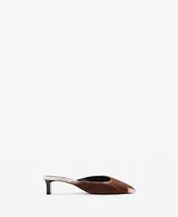 Mango Women's Heeled Leather Shoes