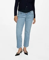 Mango Women's Maternity Straight Jeans