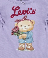 Levi's Baby Girls Graphic Tee and Flare Jean, 2-Piece Set
