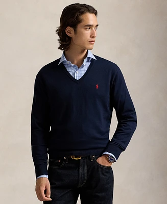 Polo Ralph Lauren Men's Cotton V-Neck Sweater