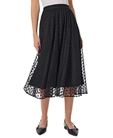 Jones New York Women's Shirred-Waist Pull-On Midi Dress