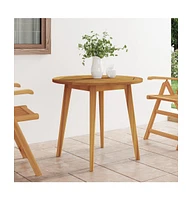 vidaXL Patio Table 33.5"x29.5" Solid Wood Acacia