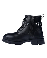 Vince Camuto Little and Big Girls Lace Up Stud Logo Rivet Details Boot