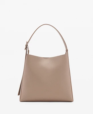 Mango Women's Buckle Detail Shopper Bag