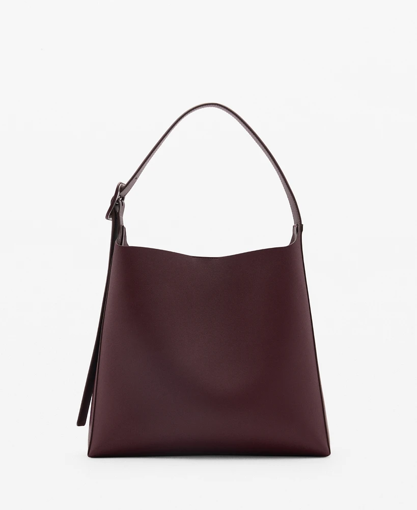 Mango Women's Buckle Detail Shopper Bag