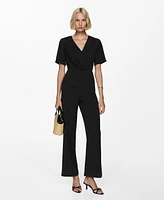 Mango Women's Knotted Modal Jumpsuit