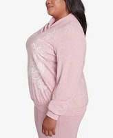 Alfred Dunner Plus Telluride Pink Paisley Top