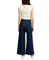 En Saison Women's Dakota High Rise Wide-Leg Jeans