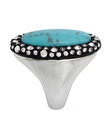 Robert Lee Morris Soho Turquoise Cabochon Cocktail Ring