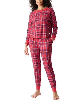 Gap GapBody Women's Packaged Ribbed Printed Jogger Pajama Set