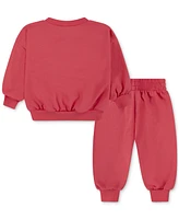 Nike Baby French Terry Crewneck Top & Pants, 2-Piece Set