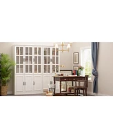 Famapy White Wooden Bookcase