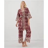 Pact Women's Organic Cotton Staycation Short Robe