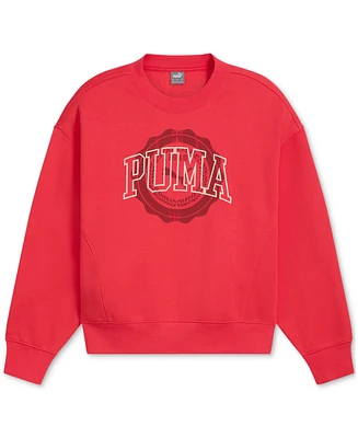 Puma Women's Vintage Sport Fleece Crewneck Sweatshirt