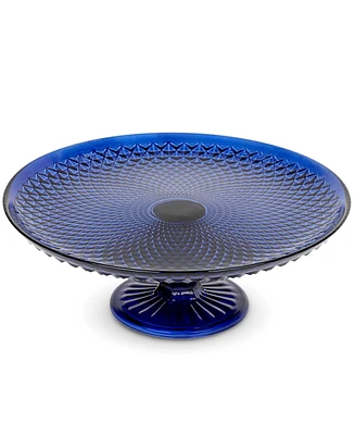 Amici Home Diamond Footed Glass Cake Stand
