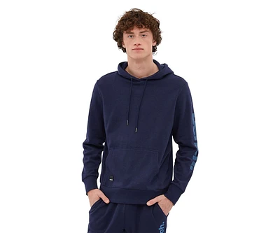 Bench Dna Men's Fleece Hoodie Sleeve Logo