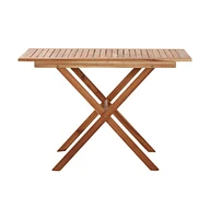 vidaXL Patio Table 43.3"x26.4"x29.1" Solid Acacia Wood