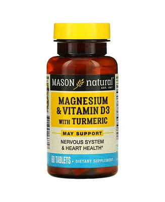 Mason Natural Magnesium & Vitamin D3 with Turmeric