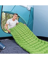 Bestway WanderLite Regular Rectangular Sleeping Air Pad with Storage Bag, Green