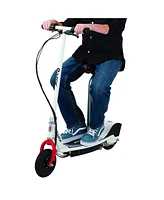 Razor E200S Seated Electric 12 Mph Scooter w/ Twist Grip Throttle & Brake, White