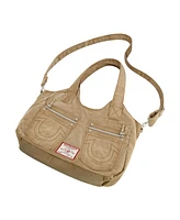 True Religion Horseshoe stitch Corduroy satchel.