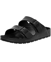 Alpine Swiss Men's Double Strap Eva Slide Sandals Sole Flat Casual Comfort Shoes