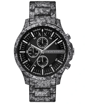 A|X Armani Exchange Men's Quartz Chronograph Gunmetal Stainless Steel Watch 46mm