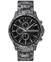 A|X Armani Exchange Men's Quartz Chronograph Gunmetal Stainless Steel Watch 46mm