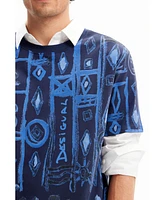 Desigual Men's Arty motif T-shirt