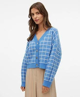 Vero Moda Women's Kia Cropped Long-Sleeve Cardigan