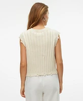 Vero Moda Women's Danna Sleeveless Distress Sweater