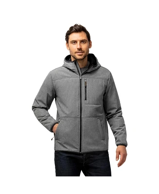 Free Country Men's Melange Stretch Full Zip Hoodie