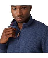 Free Country Men's Glenclyffe Waffle 1/4 Zip Mock Neck Shirt