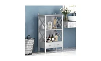 Slickblue 2-Drawer Storage Rack Compact and Functional Organizer for Any Space