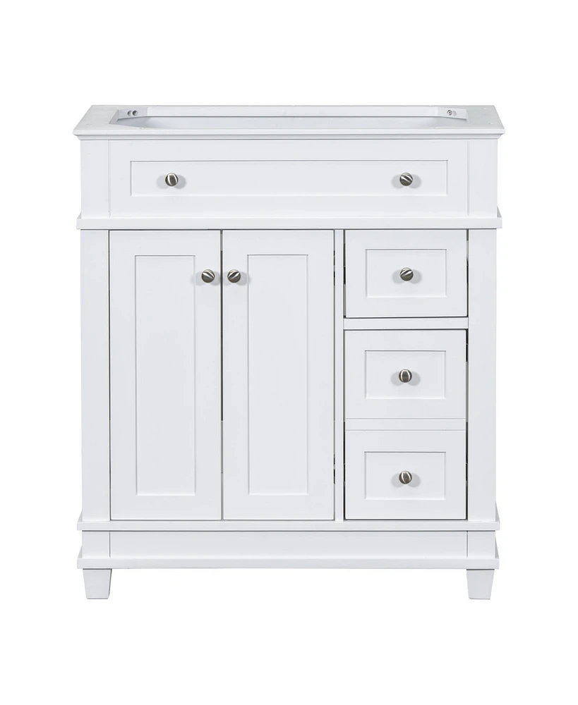 Slickblue 30" Bathroom Vanity Cabinet Without Sink for Customizable and Modern Storage Solutions