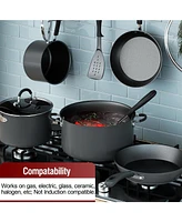 Cook N Home 6-Quart Professional Hard Anodized Nonstick Casserole Dutch Oven Stockpot With Lid