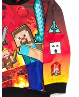 Minecraft Boys Fleece Pullover Hoodie to (4