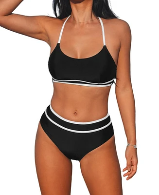 Cupshe Women's Coastal Chic Bikini Set