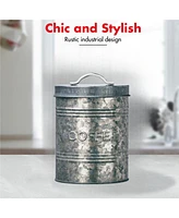 Amici Home Rustic Kitchen Metal Coffee Canister