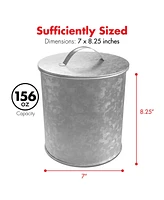 Amici Home Newport Galvanized Metal Canister - X-Large